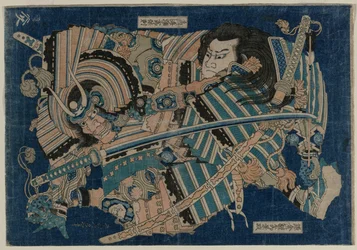 Kamakura no Gengoro ergreift Torinoumi Tasaburo