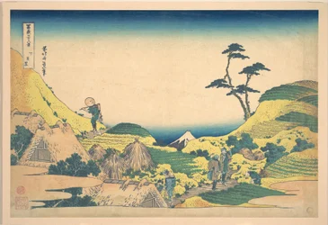Unteres Meguro (Shimo Meguro), aus der Serie Sechsunddreißig Ansichten des Berges Fuji (Fugaku sanjūrokkei)
