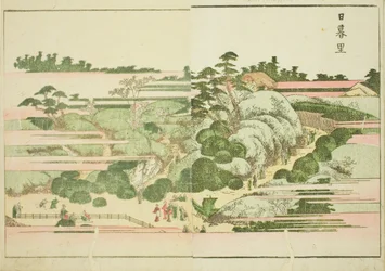Nippori, aus dem illustrierten Buch "Bilderbuch der Vergnügungen des Ostens (Ehon Azuma asobi)"