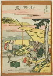 Odawara, aus der Serie "Dreiundfünfzig Stationen der Tokaido (Tokaido gojusan tsugi)"