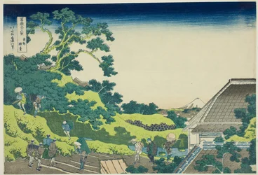 Surugadai in Edo, aus der Serie "36 Ansichten des Berges Fuji"