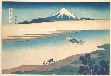 Tama-Fluss in der Provinz Musashi, aus der Serie Sechsunddreißig Ansichten des Berges Fuji