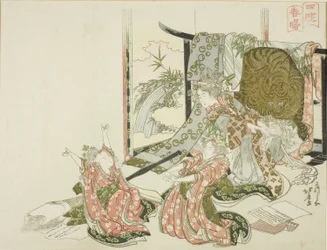 Die vier Schläfer im Frühlingsdämmer (Shisui shunsho)