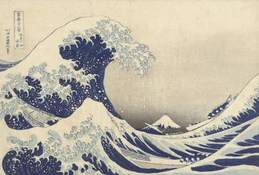 Die große Welle vor Kanagawa, ca. 1830 (Holzschnitt)
