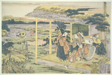 Die loyale Liga der siebenundvierzig Rōnin, Akt VI: Yoichibeis Haus, die Szene von Kampeis Seppuku