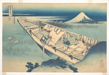 Ushibori in der Provinz Hitachi, aus der Serie Sechsunddreißig Ansichten des Berges Fuji