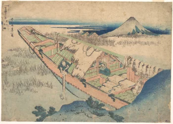 Ushibori in der Provinz Hitachi, aus der Serie Sechsunddreißig Ansichten des Berges Fuji