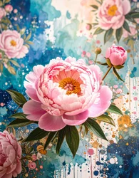 Rosa Pfingstrosen
