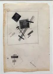 Suprematistische Komposition (Zeichnung)