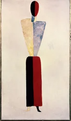 Ein Mädchen (Form auf weißem Hintergrund)