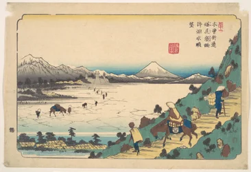 Der Suwa-See vom Shiojiri-Pass aus