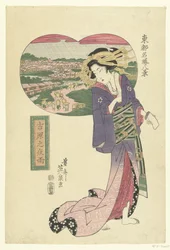 Nächtlicher Regenschauer in Yoshiwara