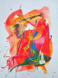 Lebendige abstrakte Expression
