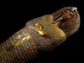 Sarg des Pharao Echnaton, 18. Dynastie; Neues Reich; Ägypten; Das Ägyptische Museum, 2009 (Foto)