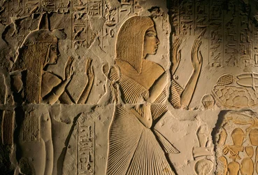 Ägypten; Amarna; mm6741; Archäologie; 18. Dynastie; Grab von Maya, Sakkara, Neues Reich, 2001
