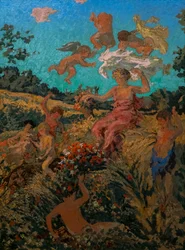 Der Triumph des Bacchus (Pastorales Fest) Diptychon