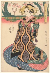 Kurtisane Hanamurasaki aus dem Tamaya-Haus