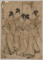 Junge Frauen mit Musikinstrumenten, 1787-1867