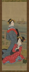 Kurtisanen des Shinagawa-Vergnügungsviertels