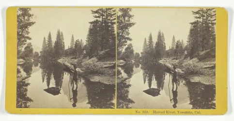 Merced River, Yosemite, Kalifornien, 1855-75. Schöpfer: Kilburn Brothers, BW Kilburn