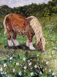 Pferd am Hang