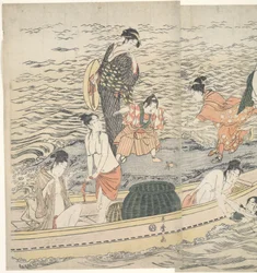 Awabi-Muscheltaucher bei Enoshima