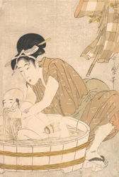 Badezeit Gyozui, ca. 1801