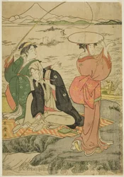 Fischen bei Iwaya, Enoshima