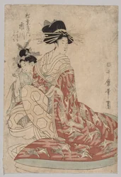 Ichikawa von Matsubaya mit Minomo und Tamamo