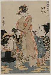 Oshichi und Kichisaburo (aus der Serie Musik zum Thema Beständigkeit in der Liebe)