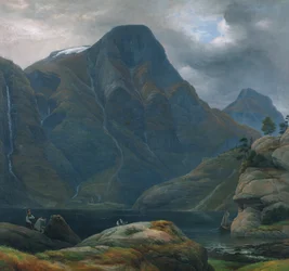 Die Ankunft am Nærøyfjord