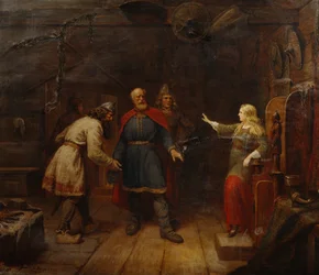 Harald macht Gyda einen Heiratsantrag