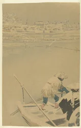 Abendschnee in Matsuchiyama