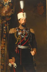 Porträt von Prinz Alexander I. von Bulgarien 1857-1893, 1881