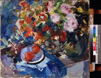 Astern und Tomaten