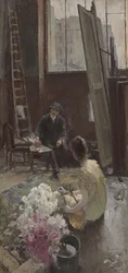 Im Atelier des Künstlers
