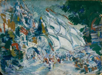 Bühnenbild für die Oper Sadko von N. Rimski-Korsakow, 1906