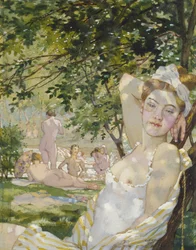 Badende in der Sonne, 1930