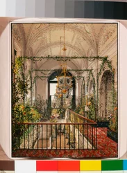 Interieurs des Winterpalastes - Der kleine Wintergarten in den Apartments von Alexandra Fjodorowna