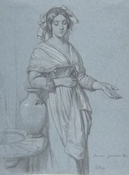 Studie einer römischen Frau, 1841