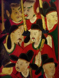 Detail des Porträts des sechsten Königs (Danjong)