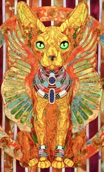 Mystische ägyptische Katze