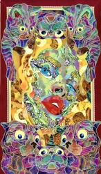 Surreales Katzenmosaik