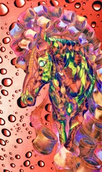Lebendiges Fantasie-Pferd