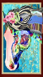 Lebendige Pferdecollage