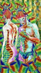 Lebendige Regenbogenfiguren
