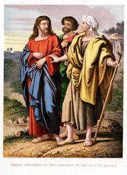 Christus erscheint den zwei Jüngern auf dem Weg nach Emmaus, um 1860