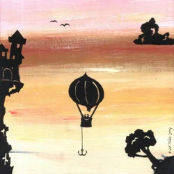 Träumerische Ballonreise