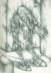 Futuristischer Mech-Walker