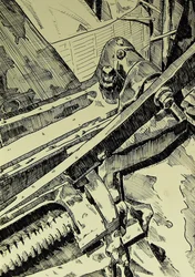 Detail einer Industriemaschine